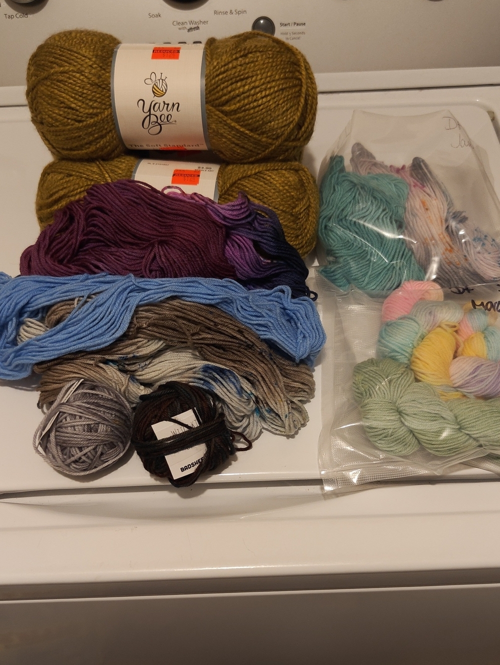 Taylor Mustard and Multicolor Yarn Assortment